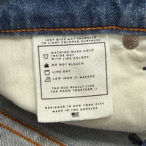 AYR The Knockout High Rise Relaxed Barrel Leg Medium Wash Jeans Size 27 - Picture 9 of 11